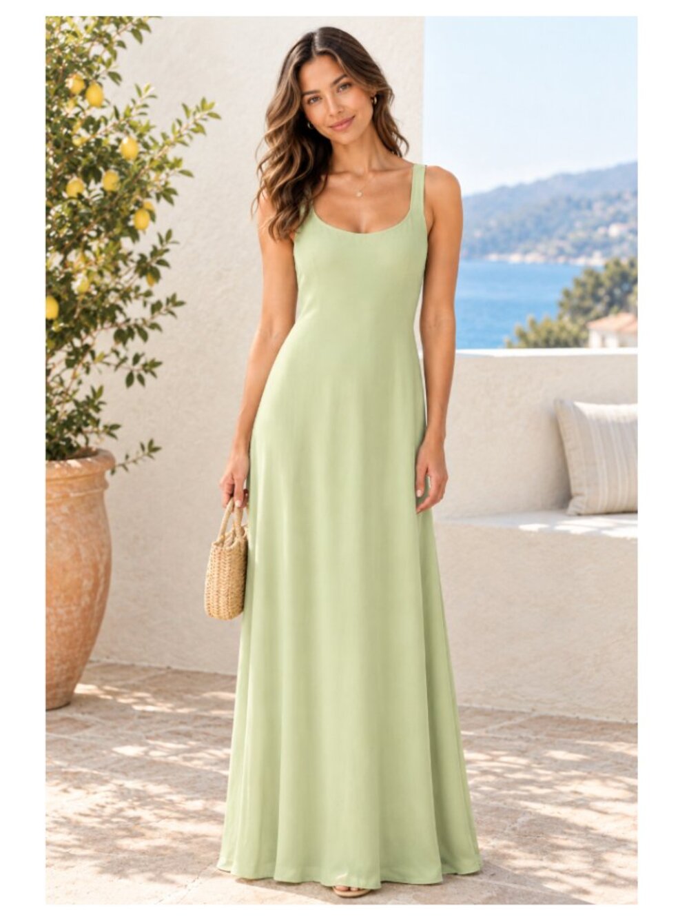 NEW pretty lavish pistachio green maxi dress 🤍 4